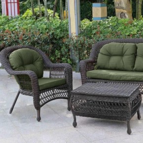 Плетеный комплект для отдыха LV-520BG Brown/Green в Новоуральске - novouralsk.mebel24.online | фото 3