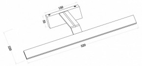 Подсветка для зеркала Maytoni Decart MIR010WL-L12B4K в Новоуральске - novouralsk.mebel24.online | фото 3