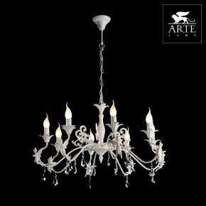 Подвесная люстра Arte Lamp Angelina A5349LM-8WH в Новоуральске - novouralsk.mebel24.online | фото 2