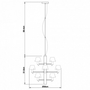 Подвесная люстра Divinare Albero 1680/02 LM-12 в Новоуральске - novouralsk.mebel24.online | фото 4