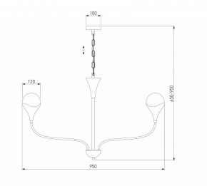 Подвесная люстра Eurosvet Calyx 60169/8 никель в Новоуральске - novouralsk.mebel24.online | фото 3