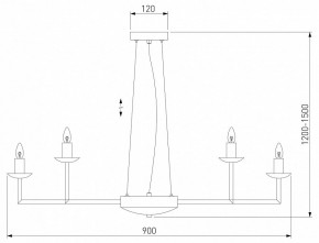 Подвесная люстра Eurosvet Cariso 60150/18 хром в Новоуральске - novouralsk.mebel24.online | фото 4