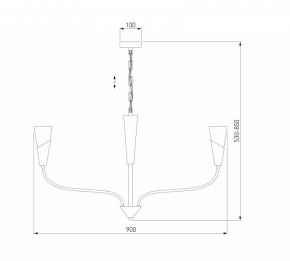 Подвесная люстра Eurosvet Rhyton 60167/8 латунь в Новоуральске - novouralsk.mebel24.online | фото 6