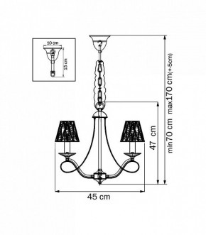 Подвесная люстра Lightstar Riccio 705032K в Новоуральске - novouralsk.mebel24.online | фото 3