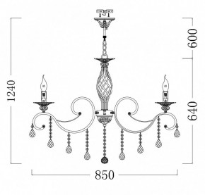 Подвесная люстра Maytoni Grace RC247-PL-10-R в Новоуральске - novouralsk.mebel24.online | фото 6