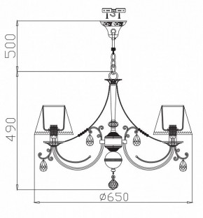 Подвесная люстра Maytoni Soffia RC093-PL-06-R в Новоуральске - novouralsk.mebel24.online | фото 4