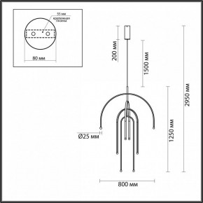 Подвесная люстра Odeon Light Memfi 6633/95L в Новоуральске - novouralsk.mebel24.online | фото