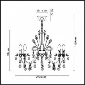 Подвесная люстра Odeon Light Versia 4977/8 в Новоуральске - novouralsk.mebel24.online | фото 6