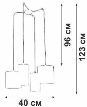 Подвесная люстра Vitaluce V3089 V3089-1/4S в Новоуральске - novouralsk.mebel24.online | фото 5