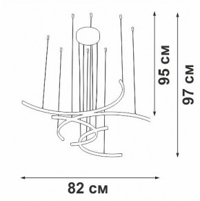 Подвесная люстра Vitaluce V3777 V3777-0/4S в Новоуральске - novouralsk.mebel24.online | фото 5