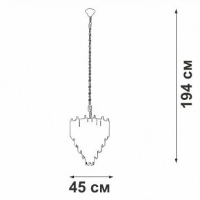 Подвесная люстра Vitaluce V58560 V58560-8/10 в Новоуральске - novouralsk.mebel24.online | фото 3