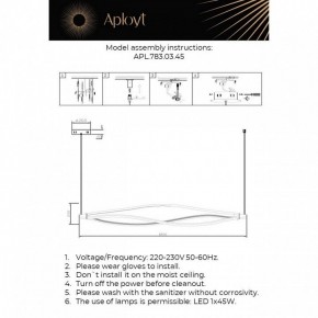 Подвесной светильник Aployt Manon APL.783.03.45 в Новоуральске - novouralsk.mebel24.online | фото 4