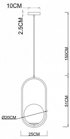 Подвесной светильник Arte Lamp Matisse A7746SP-1AB в Новоуральске - novouralsk.mebel24.online | фото 3