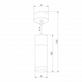 Подвесной светильник Eurosvet Double Topper 50135/1 LED хром/черный в Новоуральске - novouralsk.mebel24.online | фото 4
