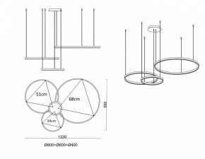 Подвесной светильник Kink Light Тор 08223,33P(3000K) в Новоуральске - novouralsk.mebel24.online | фото 3