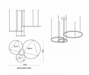 Подвесной светильник Kink Light Тор 08223,36PA(3000K) в Новоуральске - novouralsk.mebel24.online | фото 2