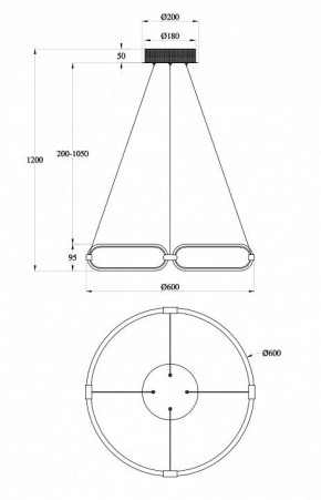 Подвесной светильник Maytoni Chain MOD017PL-L50N в Новоуральске - novouralsk.mebel24.online | фото 6