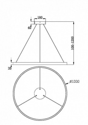 Подвесной светильник Maytoni Rim MOD058PL-L54BSK в Новоуральске - novouralsk.mebel24.online | фото 3