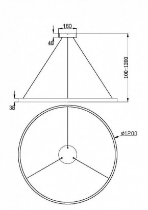 Подвесной светильник Maytoni Rim MOD058PL-L65BK в Новоуральске - novouralsk.mebel24.online | фото 5