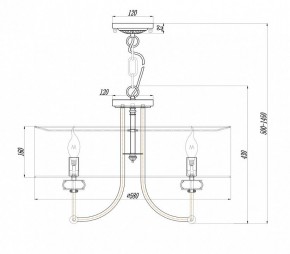 Подвесной светильник Maytoni Roma ARM006PL-06G в Новоуральске - novouralsk.mebel24.online | фото 3