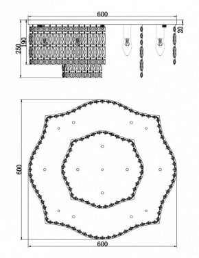 Потолочная люстра Maytoni Dune DIA005CL-10CH в Новоуральске - novouralsk.mebel24.online | фото 2