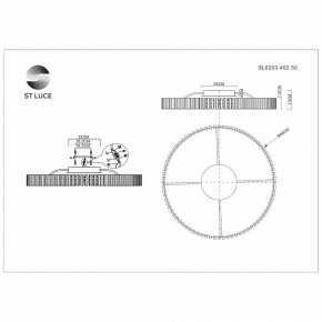 Потолочная люстра ST-Luce Estense SL6203.402.50 в Новоуральске - novouralsk.mebel24.online | фото 3