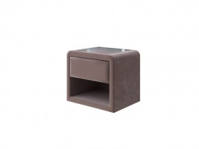 PROxSON Тумба Cube (Ткань: Велюр Shaggy Chocolate) 52x41 в Новоуральске - novouralsk.mebel24.online | фото