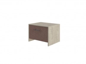 PROxSON Тумба Varna (ЛДСП+ткань Бунратти/Tesla Брауни) 51x40 в Новоуральске - novouralsk.mebel24.online | фото