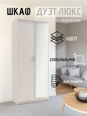 Шкаф 2-х створчатый Дуэт Люкс с зеркалом в Новоуральске - novouralsk.mebel24.online | фото 5