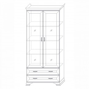 Шкаф (2 стеклодвери) Сиена в Новоуральске - novouralsk.mebel24.online | фото 3