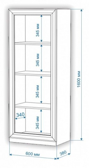Шкаф для белья Нобиле ВтН-ФГД в Новоуральске - novouralsk.mebel24.online | фото 2