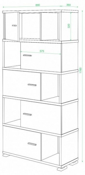 Шкаф комбинированный Домино СБ-30/5 в Новоуральске - novouralsk.mebel24.online | фото 3