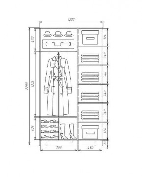 Шкаф-купе ХИТ 22-4-12-66 (420) в Новоуральске - novouralsk.mebel24.online | фото 5