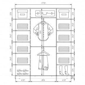Шкаф-купе ХИТ 22-4-20/2-656 (420) в Новоуральске - novouralsk.mebel24.online | фото 2