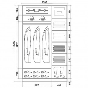 Шкаф-купе ХИТ 23-14-66 (620) в Новоуральске - novouralsk.mebel24.online | фото 2