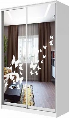 Шкаф-купе ХИТ 24-4-15-66 БАБОЧКИ в Новоуральске - novouralsk.mebel24.online | фото