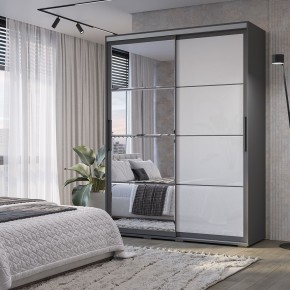 Шкаф-купе Крафт-6 1.6 м ШКК-06 (графит) в Новоуральске - novouralsk.mebel24.online | фото 1