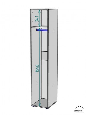 Шкаф Linnea MHR-1 2050х400х510 (ДВ-М 11.1.25) в Новоуральске - novouralsk.mebel24.online | фото 3