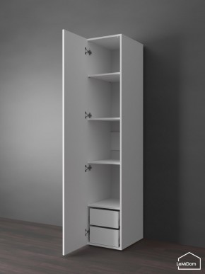 Шкаф Linnea MHR-1PO-4 2050х400х510 (Белый-М 11.1.2) в Новоуральске - novouralsk.mebel24.online | фото 5