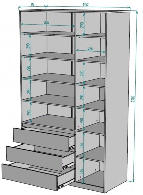 Шкаф Мальта H211 в Новоуральске - novouralsk.mebel24.online | фото 2