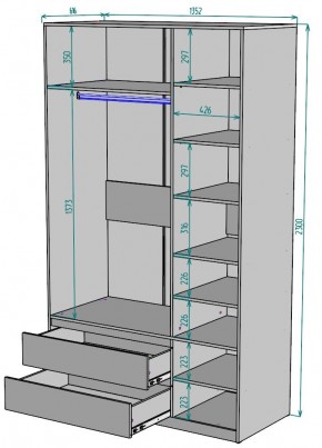 Шкаф Мальта H217 в Новоуральске - novouralsk.mebel24.online | фото 2