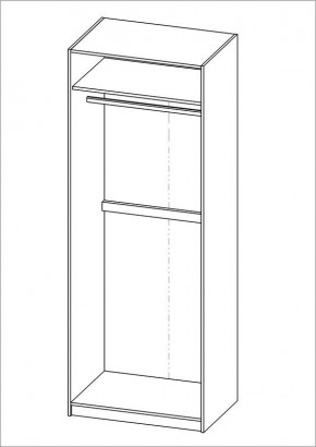 Шкаф ПЕГАС двухдверный, цвет Дуб Венге в Новоуральске - novouralsk.mebel24.online | фото 3