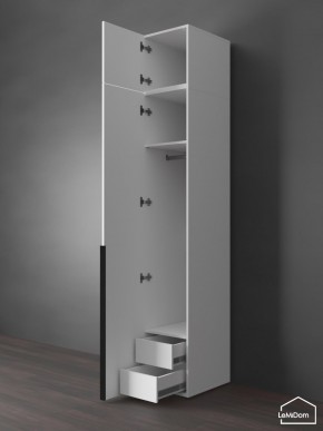 Шкаф с антресолью Linnea MHR-1A-3 2450х400х510 (Белый-М 11.1.2) в Новоуральске - novouralsk.mebel24.online | фото 6