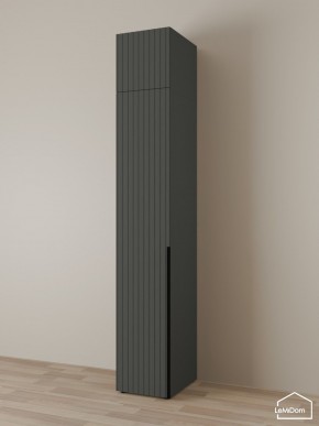 Шкаф с антресолью Linnea MHR-1A-3 2450х400х510 (Графит-М 11.1.25) в Новоуральске - novouralsk.mebel24.online | фото