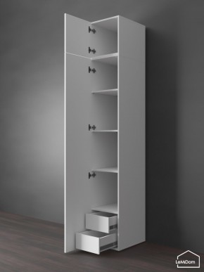 Шкаф с антресолью Linnea MHR-1POA-4 2450х400х510 (Белый-М 11.1.2) в Новоуральске - novouralsk.mebel24.online | фото 5