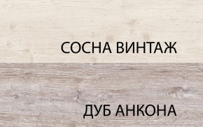 Шкаф с витриной 1V1D1S, MONAKO, цвет Сосна винтаж/дуб анкона в Новоуральске - novouralsk.mebel24.online | фото 3