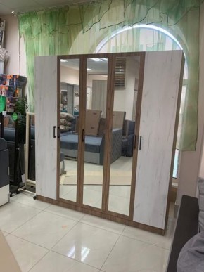 Шкаф Вегас 2000 Дуб крафт табачный/Дуб крафт белый в Новоуральске - novouralsk.mebel24.online | фото 3