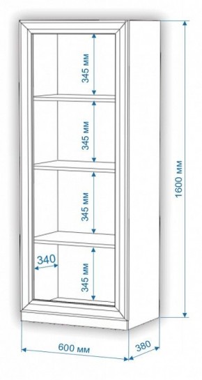 Шкаф-витрина Нобиле ВтН-ФС-ФГ в Новоуральске - novouralsk.mebel24.online | фото 2