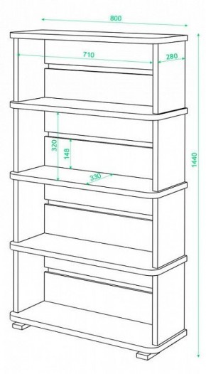 Стеллаж Б-25/4 в Новоуральске - novouralsk.mebel24.online | фото 2