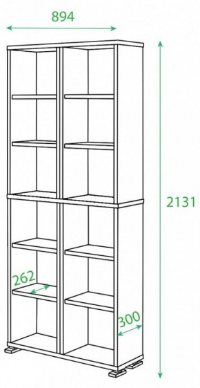 Стеллаж Домино нельсон ПУ-30-1 в Новоуральске - novouralsk.mebel24.online | фото 2